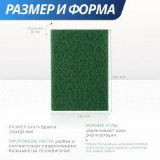 Шлифовальный войлок набор 4 штуки 115x152мм (P320, P360, P1200, P2500), нетканый абразивный материал, скотч брайт разноцветный