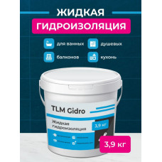 Гидроизоляция TLM Gidro для ванной, душевой, пола, кровли, бетона, потолка - 3,9 кг