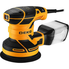 Шлифмашина эксцентриковая сетевая DEKO ZKG400, пластиковый пылесборник