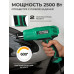 Фен строительный / технический ELECTROLITE Ф 2500 С НАБОРОМ ( 2500 Вт, 220 В, 350/600 С, 300/500 л/мин, резиновая рукоять )