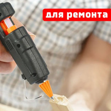 Клеевые стержни для клеевого пистолета 11 мм х 270 мм, термоклей, прозрачные 10 штук.