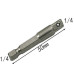 Адаптеры, переходники для шуруповерта под торцевые головки 1/4", 3/8", 1/2", длина 50 мм, комплект 3 шт