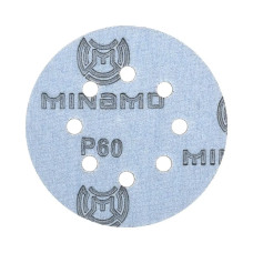 125мм P60 10шт. Шлифовальный абразивный круг для шлифовки под липучку Minamo Soft Matter PB