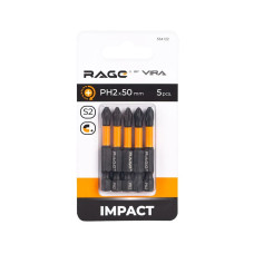 Биты торсионные IMPACT PH2 x 50 мм 5 шт RAGE by VIRA