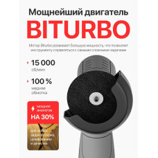 Аккумуляторная угловая болгарка с регулировкой оборотов / Электрическая ушм мини BGD4