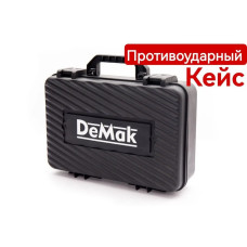 Болгарка аккумуляторная бесщеточная DeMak 21В в кейсе углошлифовальная машина, шлифмашина, плиткорез электрический ДеМак