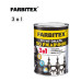 Грунт эмаль по ржавчине 3 в 1 FARBITEX, Краска по ржавчине для металла, по дереву, быстросохнущая, глянцевая, черный, 0.8 кг