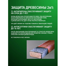 ОгнеБиоЗащита для дерева 2 группа, антисептик огнезащита PROSEPT (Просепт) красный 10 л. (арт. 064-10и)