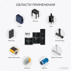 Аэрозольная краска Elcon Max Therm термостойкая до 1000 градусов антикоррозионная для печей мангалов радиаторов матовое покрытие, аэрозоль 520 мл, черная