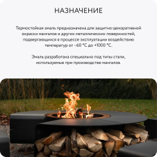 Аэрозольная краска Elcon для мангалов, быстросохнущая, термостойкая, до 1000 градусов, аэрозоль 520 мл, черная