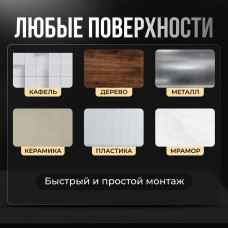 Бордюрная лента для ванны и кухни 80мм 3,2м. Самоклеящаяся декоративная клейкая лента белая, декоративный скотч