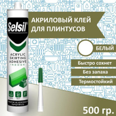 Монтажный клей жидкие гвозди Selsil (24), Белый (500 гр)