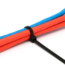 Стяжки пластиковые NYT-150x2.5В, черные, 100 штук