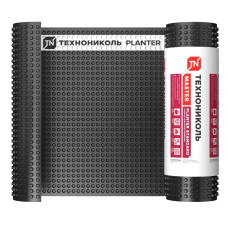 Мембрана ТехноНиколь Planter Standard 1х20 м профилированная, строительная шип 8 мм 500 г/м2 фундамент, отмостки