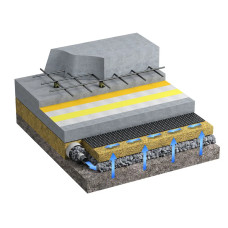 Мембрана ТехноНиколь Planter Standard 1х20 м профилированная, строительная шип 8 мм 500 г/м2 фундамент, отмостки