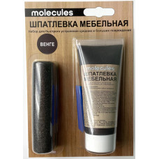 KMLS752 Шпатлевка мебельная Molecules 55гр, набор, цвет Венге