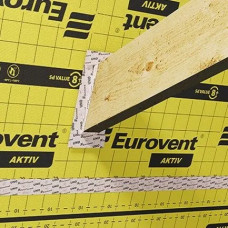 Скотч Eurovent Uno 50мм 25м, строительная универсальная лента для пароизоляции и мембран Евровент Уно