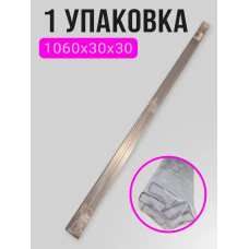 Торцевой профиль для поликарбоната, 4 мм, 1050 мм, 10 шт