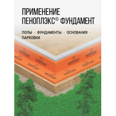 Утеплитель XPS ПЕНОПЛЭКС ФУНДАМЕНТ 50мм (14 листов) - для фундамента, пола, цоколя и теплицы 50х585х1185мм - 2 упаковки