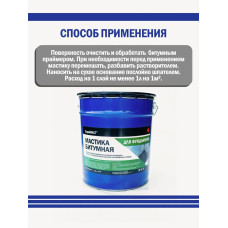 Мастика битумная СтройМАСТ для Фундамента 18л