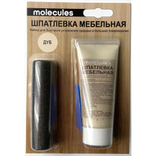 KMLS753 Шпатлевка мебельная Molecules 55гр, набор, цвет Дуб