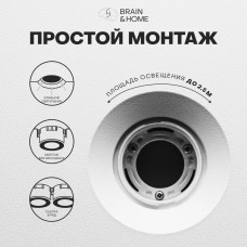 Встраиваемый светильник BH10 GAP, GU10, 9 Вт