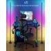 RGB угловой напольный торшер LED черный c пультом управления