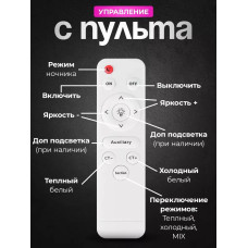 LUCIMO Люстра потолочная светодиодная 72Вт, 40см с пультом