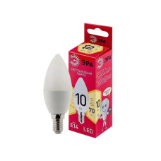 Лампочка светодиодная ЭРА LED E14 10 Вт B35 свеча 2700К теплый белый свет набор 10 штук