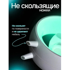 Блютуз колонка ночник с беспроводной зарядкой и подсветкой