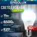Набор из 10 светодиодных лампочек 6500K E27 / Ergolux / LED, 11Вт