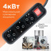 Сетевой фильтр Гарнизон MP EPB-G3-16-B-5, 3р, 16А, 5м, выкл. и зазем., ур.защиты 2, черный