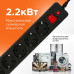 Сетевой фильтр Гарнизон EHB-15, 5 м, 6 розеток, черный