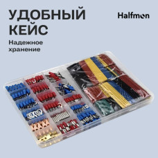 Клеммы обжимные с термоусадкой 678 шт. Комплект соединителей для соединения проводов с термоусадкой