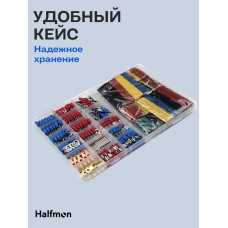 Клеммы обжимные с термоусадкой 678 шт. Комплект соединителей для соединения проводов с термоусадкой