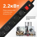 Сетевой фильтр Гарнизон ЕНLB-4, 0,5 м 5 р, черный
