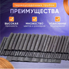 Набор термоусадочных трубок 127 штук (7 размеров)