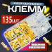 Клеммы для проводов обжимные. Соединительные наконечники для проводов мама папа автомобильные. Набор 135 шт.
