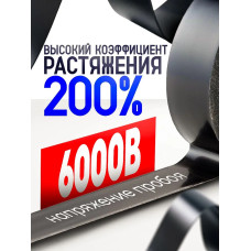 Изолента ГОСТ черная ПВХ 15мм х 20м х 130 мкм