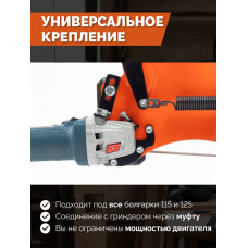 Гриндер ленточный для болгарки шлифовальный станок в комплекте с керамической пластиной