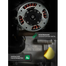 Генератор бензиновый инверторный Electrolite EL 4500i (3800 Вт, 2 USB порта) 24 кг электрогенератор 3.5квт