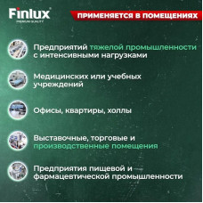 Эпоксидный наливной пол без запаха, эмаль для пола быстросохнущая с гидроизоляционным эффектом VodoStop, глянцевый Finlux F-1240 Platinum 10 кв.м. Серый