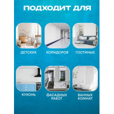 Шпатлевка Фасадная Универсальная 3 кг AKRIMAX акриловая, готовая к применению, Атмосферостойкая, влагостойкая шпаклевка для наружных и внутренних работ, финишная, для стен и потолков, белая