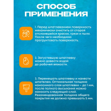 Шпатлевка Фасадная Универсальная 3 кг AKRIMAX акриловая, готовая к применению, Атмосферостойкая, влагостойкая шпаклевка для наружных и внутренних работ, финишная, для стен и потолков, белая