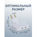 Тройник плоский поворотный для розетки, разветвитель 180 градусов, компактный переходник для дома и офиса